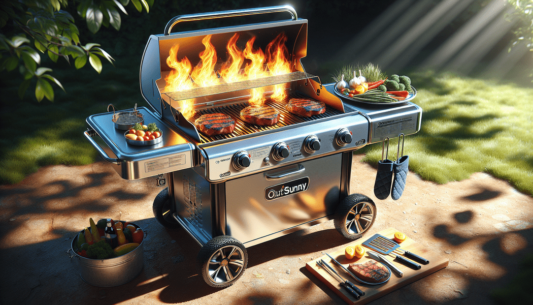 Outsunny Gasgrill BBQ Grillwagen mit 3 Brennern Test